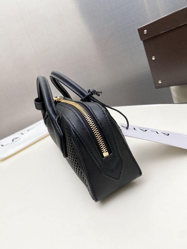 Alaia original lambskin le teckel clutch AL0022 black