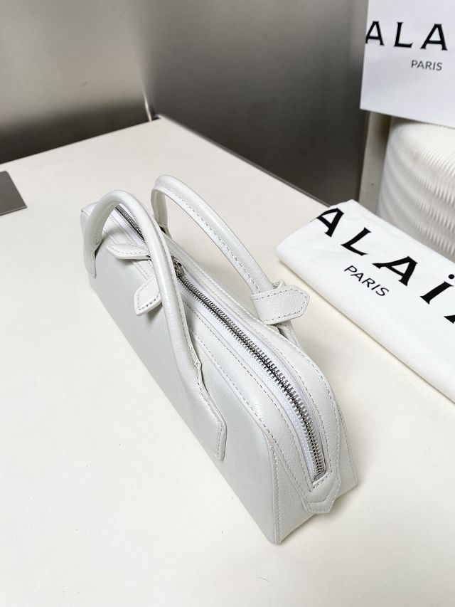 Alaia original lambskin le teckel clutch AL0022 white