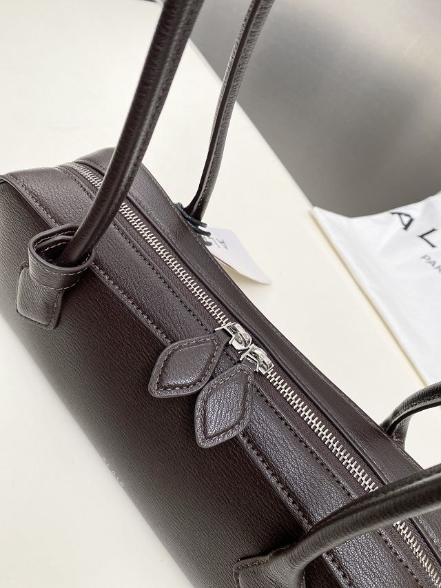 Alaia original lambskin le teckel medium bag AL0024 dark brown