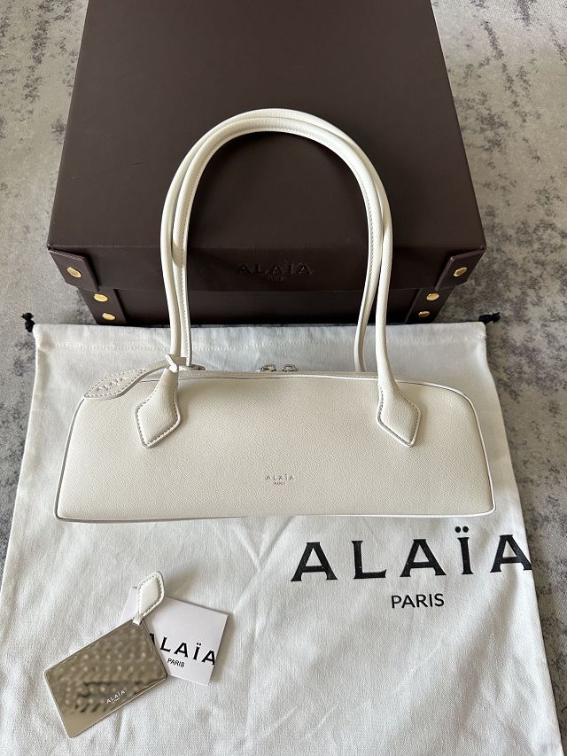 Alaia original lambskin le teckel medium bag AL0024 ivory