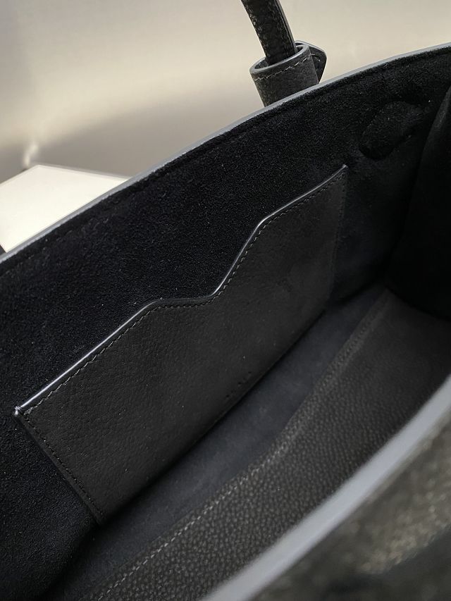 Alaia original nubuck calfskin medium le teckel tote bag AL0016 black