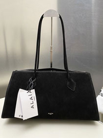 Alaia original nubuck calfskin teckel large tote bag AL0013 black