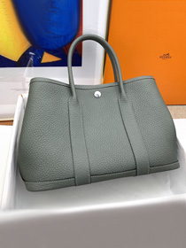 Hermes original negonda leather medium garden party 30 bag HG0030 vert amande