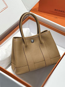 Hermes original negonda leather mini garden party 23 bag HG0023 latte