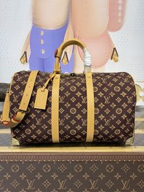 Louis vuitton monogram canvas keepall 45 M28339 brown