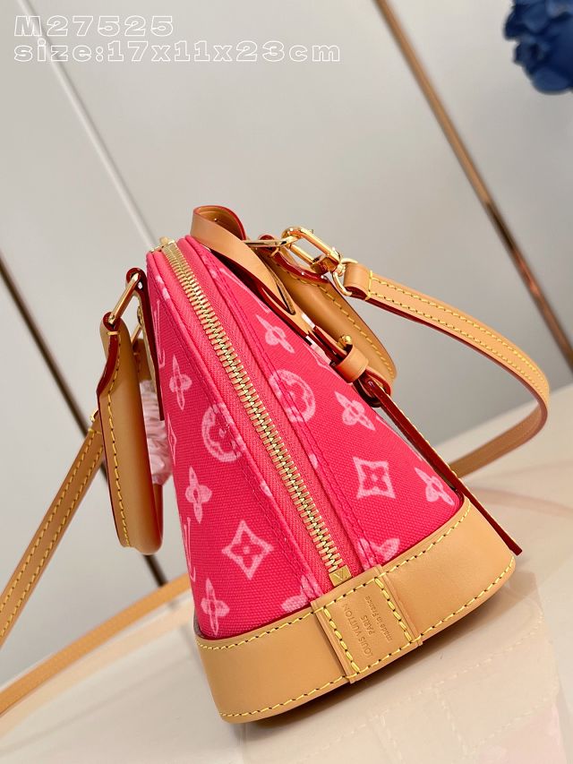 Louis vuitton original monogram canvas alma BB M28272 rose red