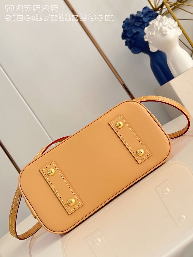 Louis vuitton original monogram canvas alma BB M28272 rose red