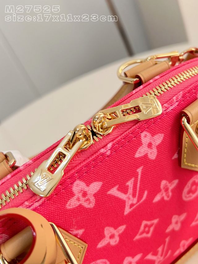 Louis vuitton original monogram canvas alma BB M28272 rose red
