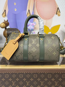 Louis vuitton original monogram canvas keepall 25 M26930 green