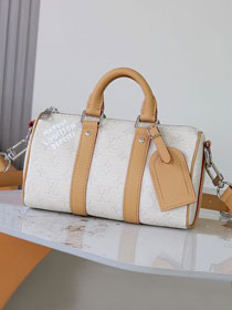 Louis vuitton original monogram canvas keepall 25 M27161 white