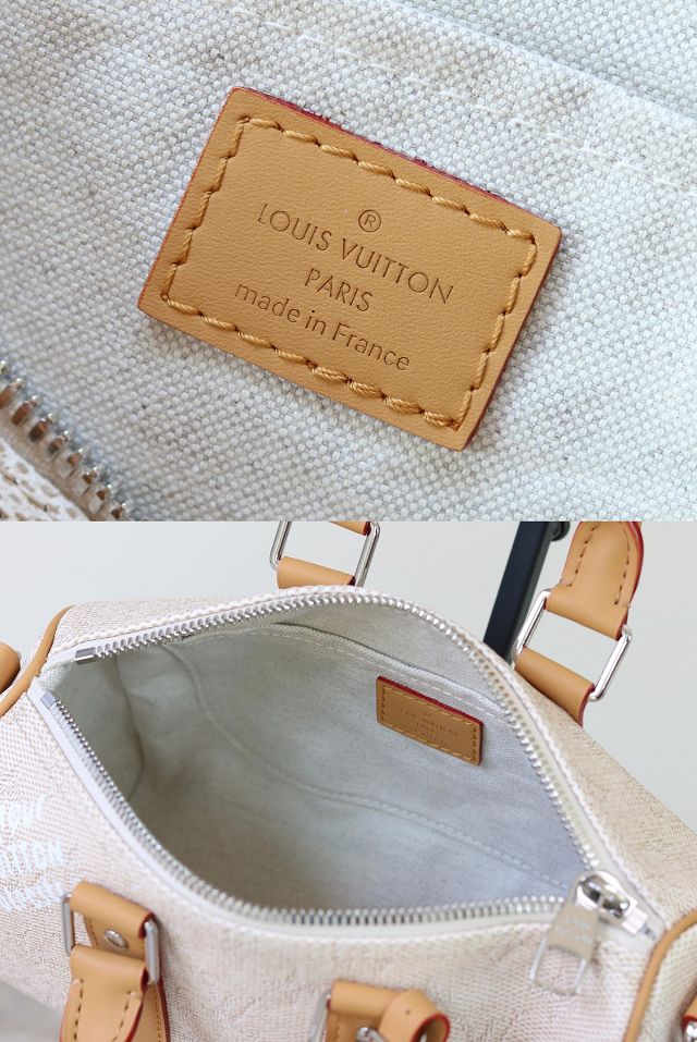 Louis vuitton original monogram canvas keepall 25 M27161 white