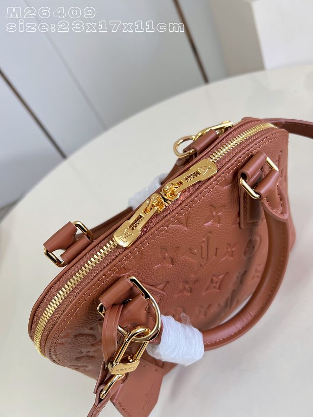 Louis vuitton original calfskin alma BB handbag M28661 tan