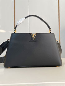Louis vuitton original calfskin capucines MM souple M14370 black