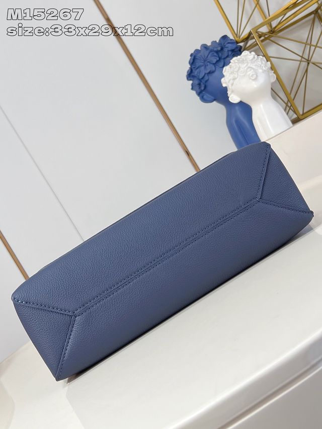 Louis vuitton original calfskin speed messenger bag M15267 blue