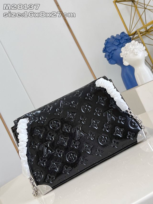 Louis vuitton original calfskin trunkie handbag M28137 black