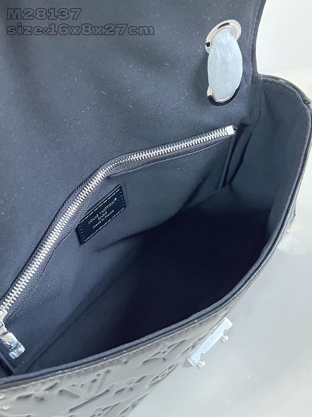 Louis vuitton original calfskin trunkie handbag M28137 black