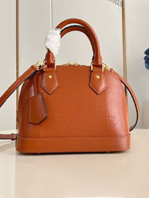 Louis vuitton original epi leather alma BB M24645 caramel