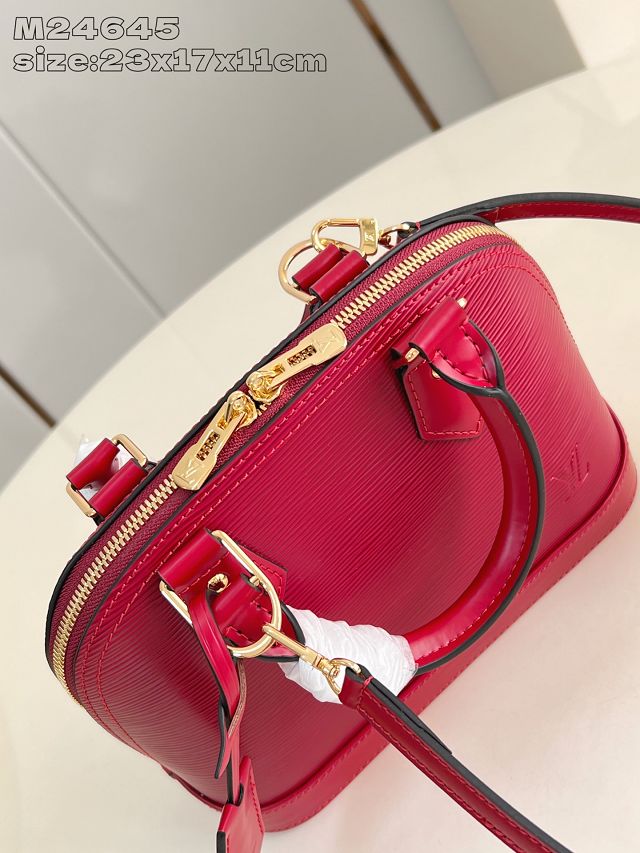 Louis vuitton original epi leather alma BB M24645 wine