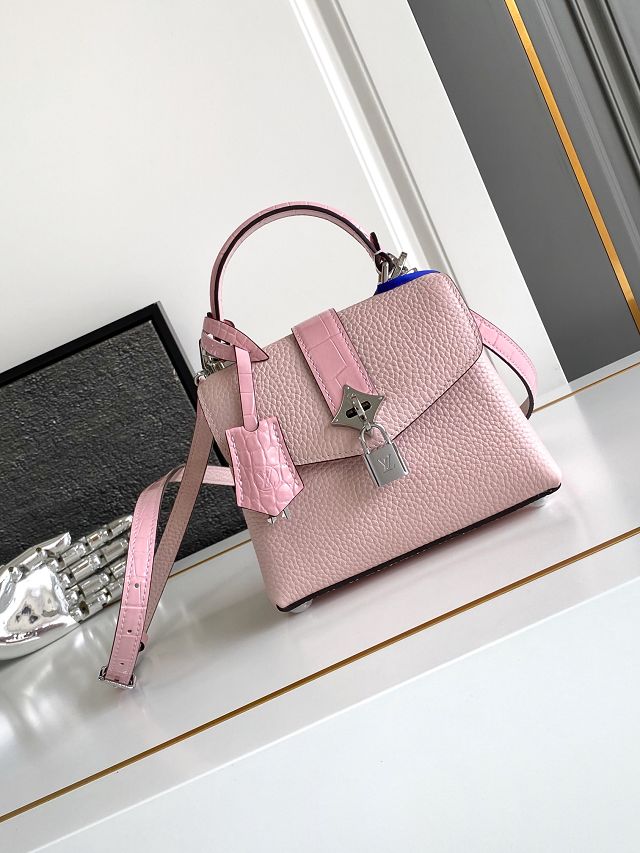 Louis vuitton original calfskin rose des vents mini handbag m86011 pink