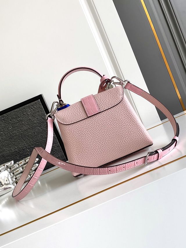 Louis vuitton original calfskin rose des vents mini handbag m86011 pink