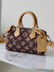 Louis vuitton original monogram canvas nano speedy M27610 brown