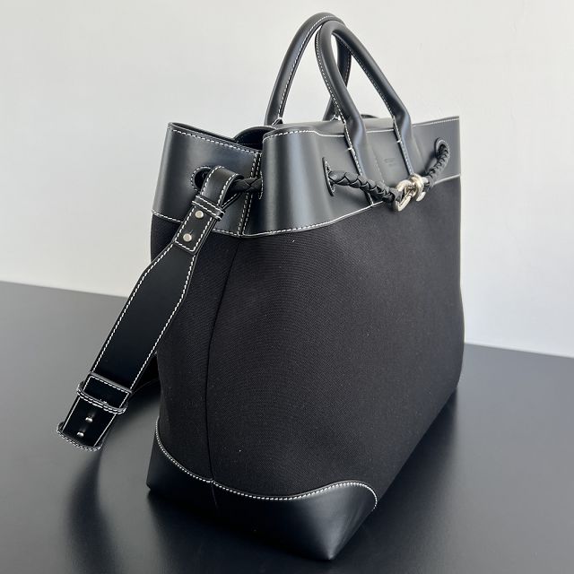 BV original canvas andiamo handbag 827066 black