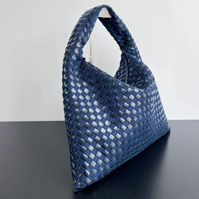 BV original denim&calfskin large hop bag 795949 blue