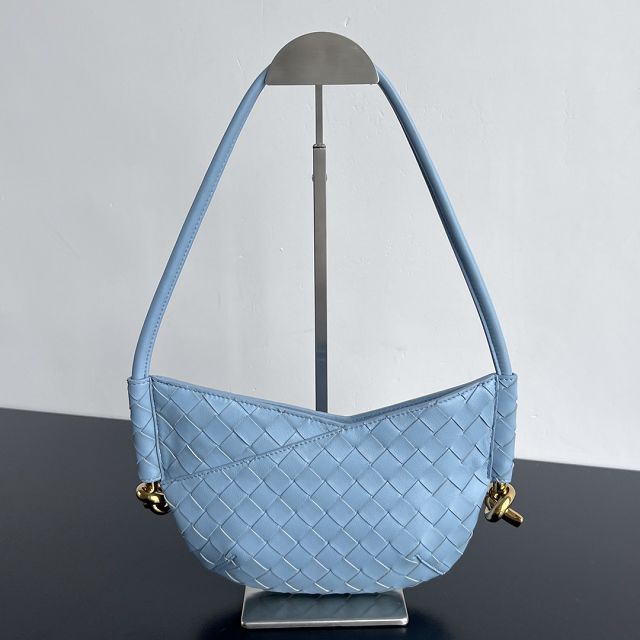 BV original lambskin baby solstice bag 796378 light blue