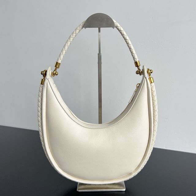 BV original lambskin moon bag 794902 white