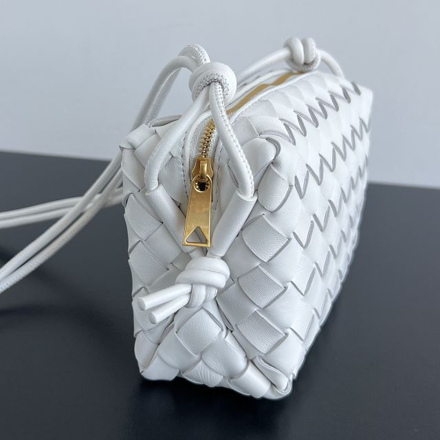 BV original lambskin mini loop camera bag 723547 white