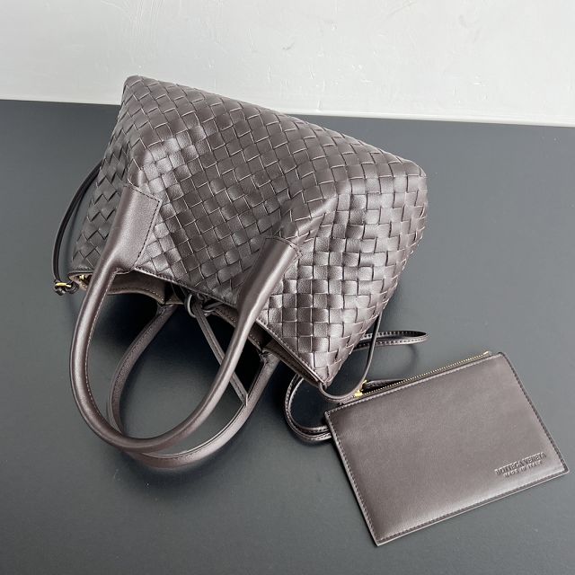 BV original calfskin small pinacoteca tote bag 819004 fondant