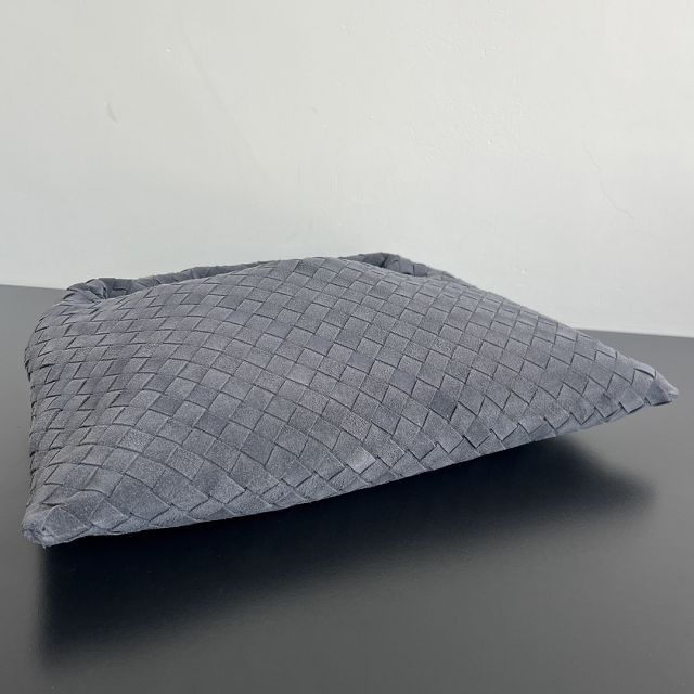 BV original suede calfskin medium hop bag 796262 graphite