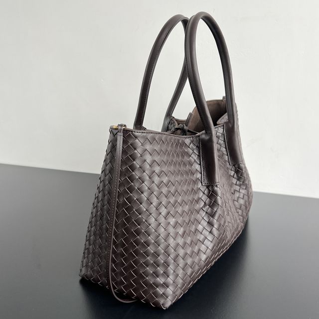 BV original calfskin large pinacoteca tote bag 817166 fondant