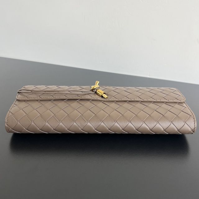 BV original lambskin andiamo long clutch 741511 pinecone