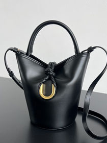 BV original calfskin small liberta bucket bag 815244 black