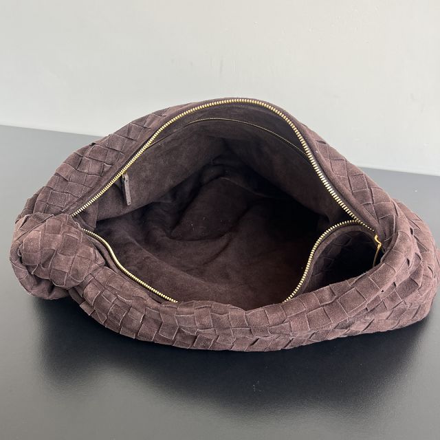 BV original suede large jodie hobo bag 600261 fondant