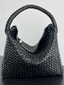 BV original calfskin large tosca hobo bag 765373 black