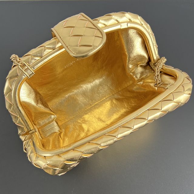 BV original lambskin medium lauren 1980 clutch 785807 gold