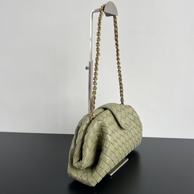 BV original lambskin medium lauren 1980 clutch 785807 travertine