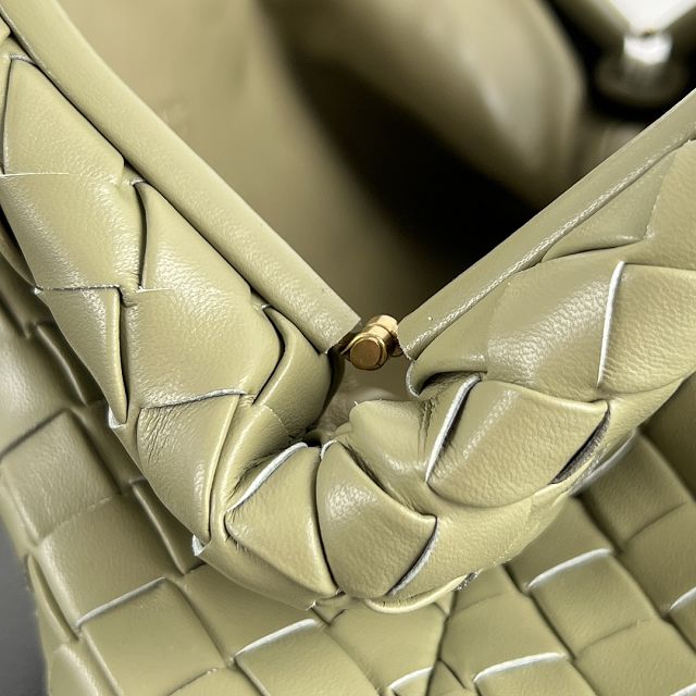 BV original lambskin medium lauren 1980 clutch 785807 travertine