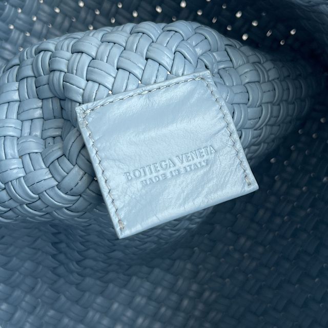 BV original calfskin medium tosca shoulder bag 716974 ice blue