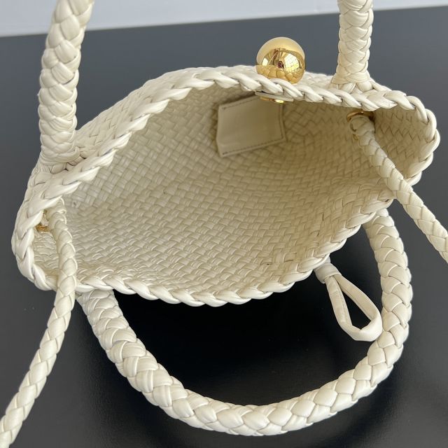 BV original calfskin small tosca shoulder bag 776755 ivory 