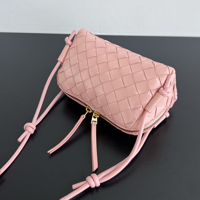 BV original lambskin concert pouch 794258 rose