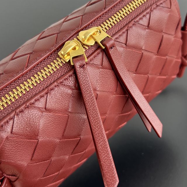 BV original lambskin concert pouch 794258 sapele