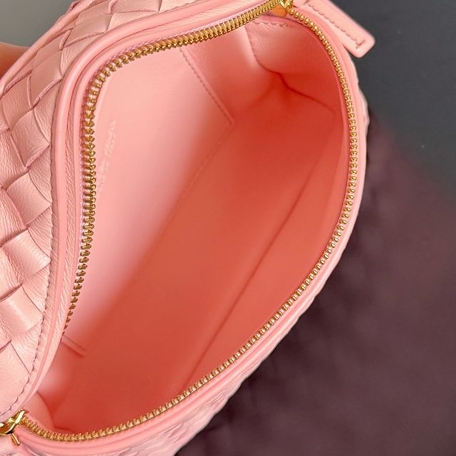 BV original lambskin small soft vanity case 843800 rose