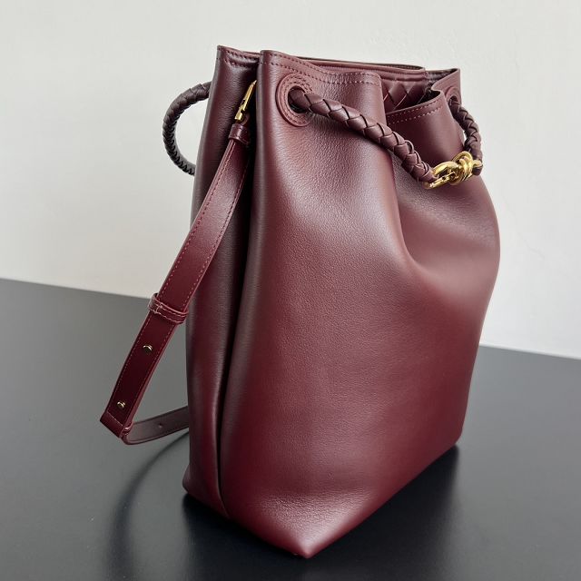 BV original calfskin andiamo bucket 844169 barolo