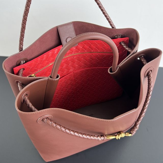 BV original calfskin large andiamo bag 806010 barolo