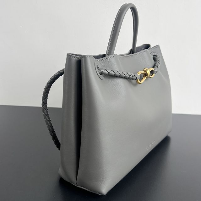 BV original calfskin medium andiamo bag 810214 grey