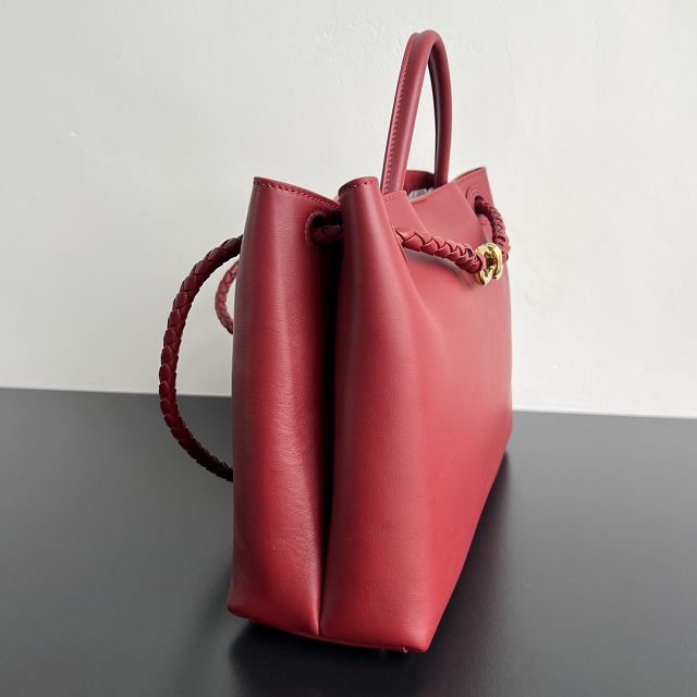 BV original calfskin medium andiamo bag 810214 red