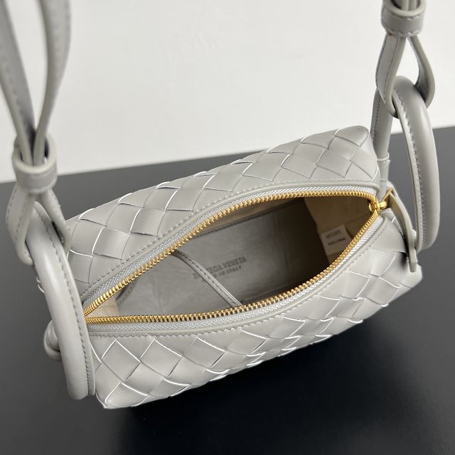 BV original lambskin loop top handle bag 796615 agate grey